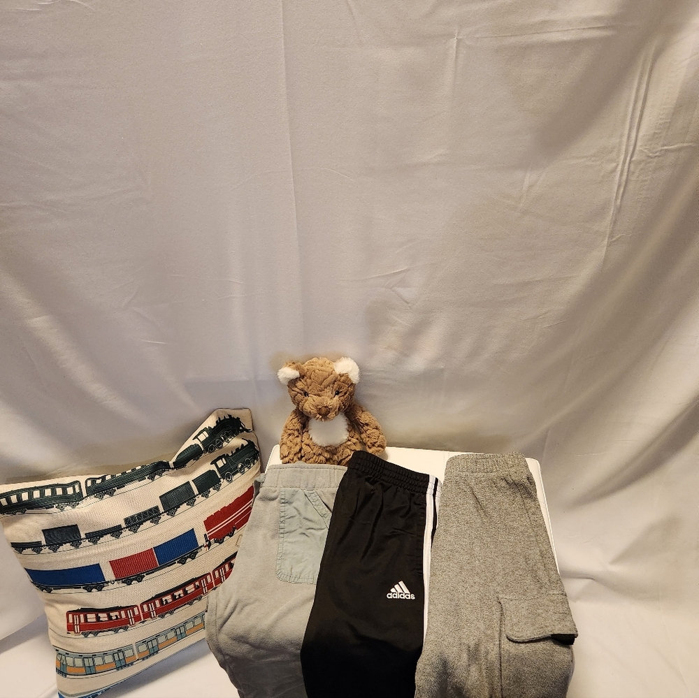 Adidas Kids Sweatpants - Black and Gray
